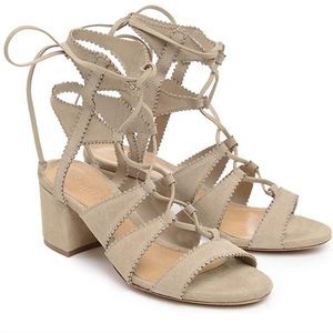 Schutz Green Gladiator Heel Sandals Size 9B